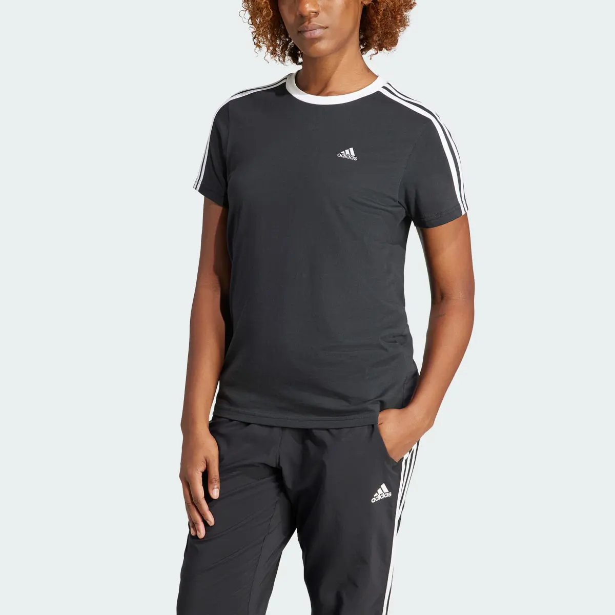 Adidas Essentials 3-Stripes Tee. 1