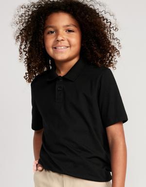 Old Navy School Uniform Jersey-Knit Polo Shirt for Boys black