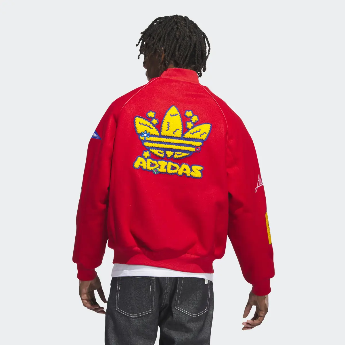 Adidas Collegiate Badge SST Letterman Jacket. 3