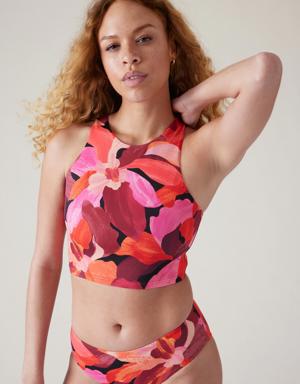 Athleta Conscious Crop Bikini Top D&#45DD pink