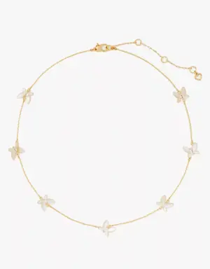 Social Butterfly Delicate Scatter Necklace