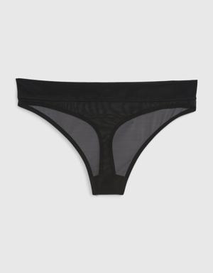 Gap Mesh Thong black