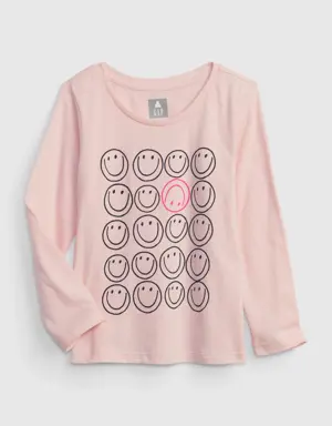 Gap Toddler 100% Organic Cotton Mix and Match Graphic T-Shirt pink