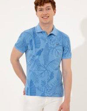 Erkek Koyu Mavi Polo Yaka T-Shirt