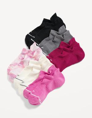 Old Navy Performance Ankle Socks 6-Pack for Women pink