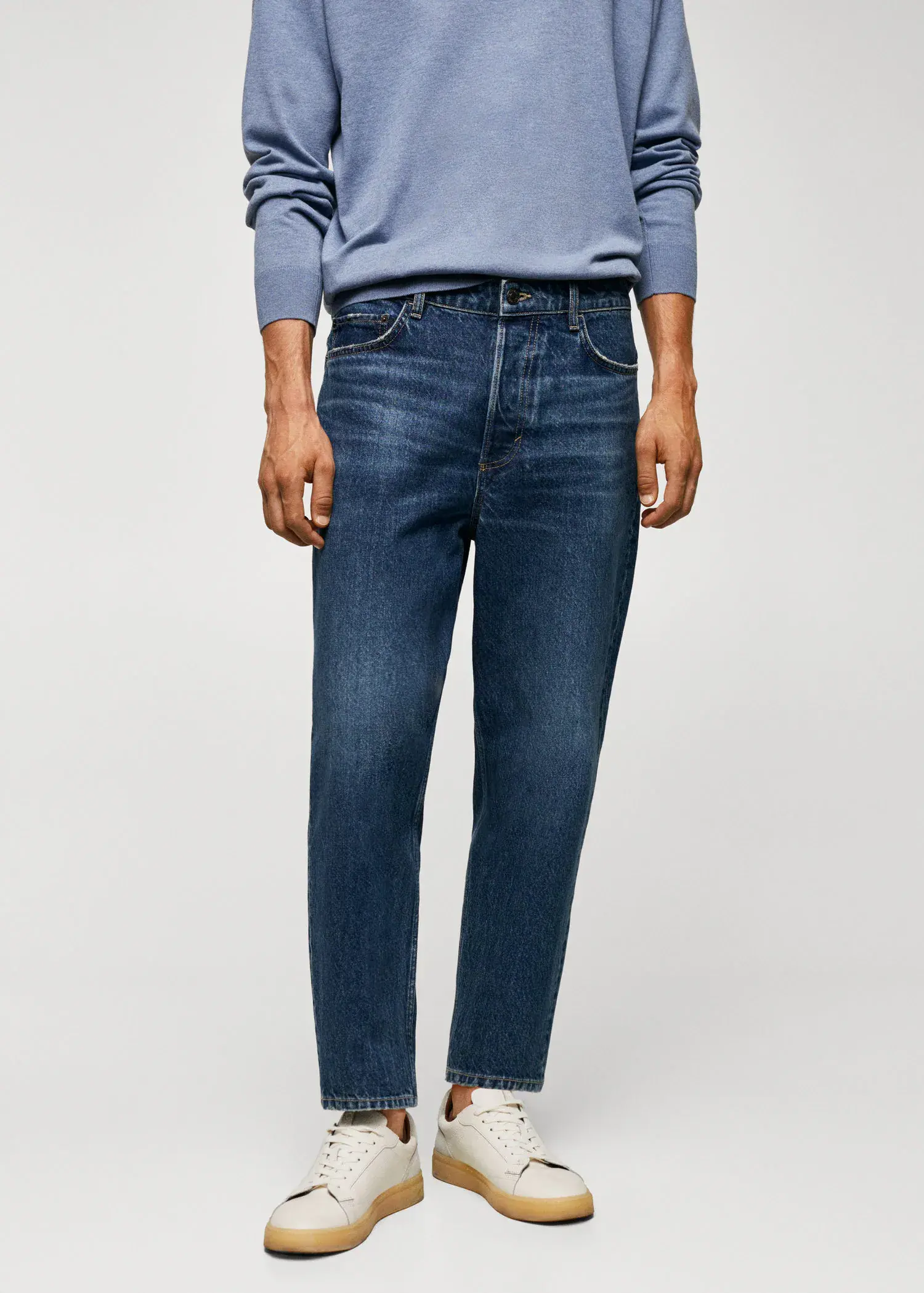 Mango Tapered loose cropped jeans. 2