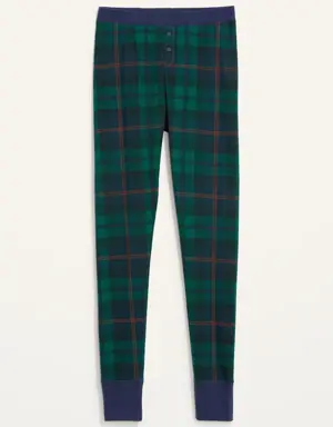Matching Printed Thermal-Knit Pajama Leggings for Women multi