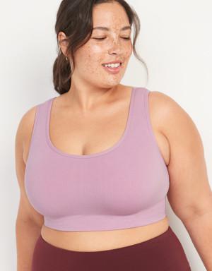 Seamless Lounge Bralette Top for Women 2X-4X pink