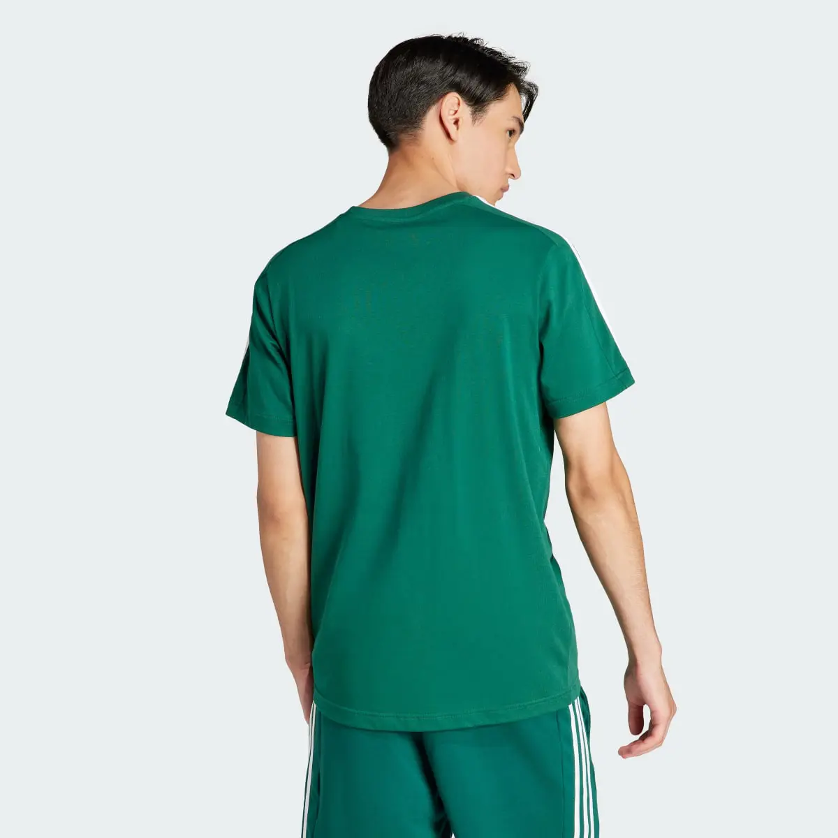 Adidas Essentials Single Jersey 3-Stripes Tee. 3