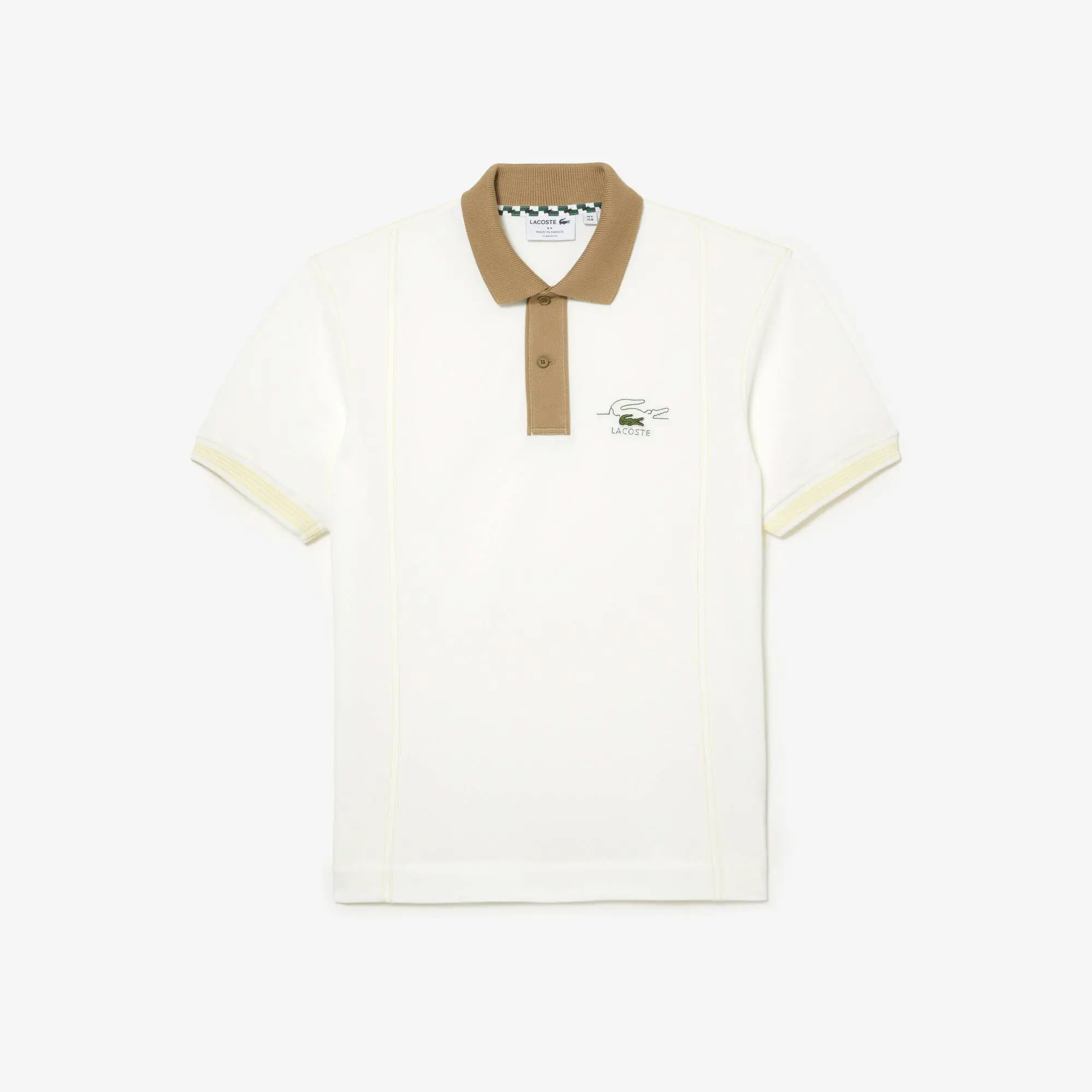 Lacoste Polo de algodão orgânico bicolor Lacoste para homem. 2