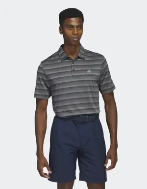 Two-Color Striped Golf Polo Shirt