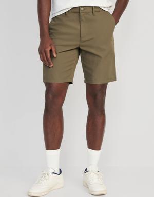 Old Navy Slim Ultimate Tech Chino Shorts -- 9-inch inseam gray