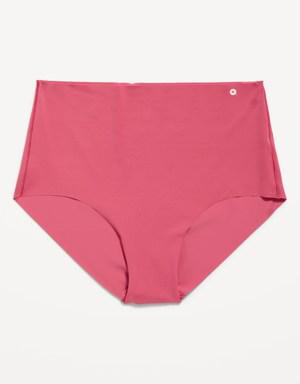 High-Waisted No-Show Bikini Underwear for Women pink