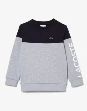 Kids’ Colourblock Sweatshirt in Organic Cotton Fleece