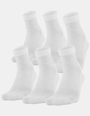 Youth UA Training Cotton Quarter – 6-Pack Socks