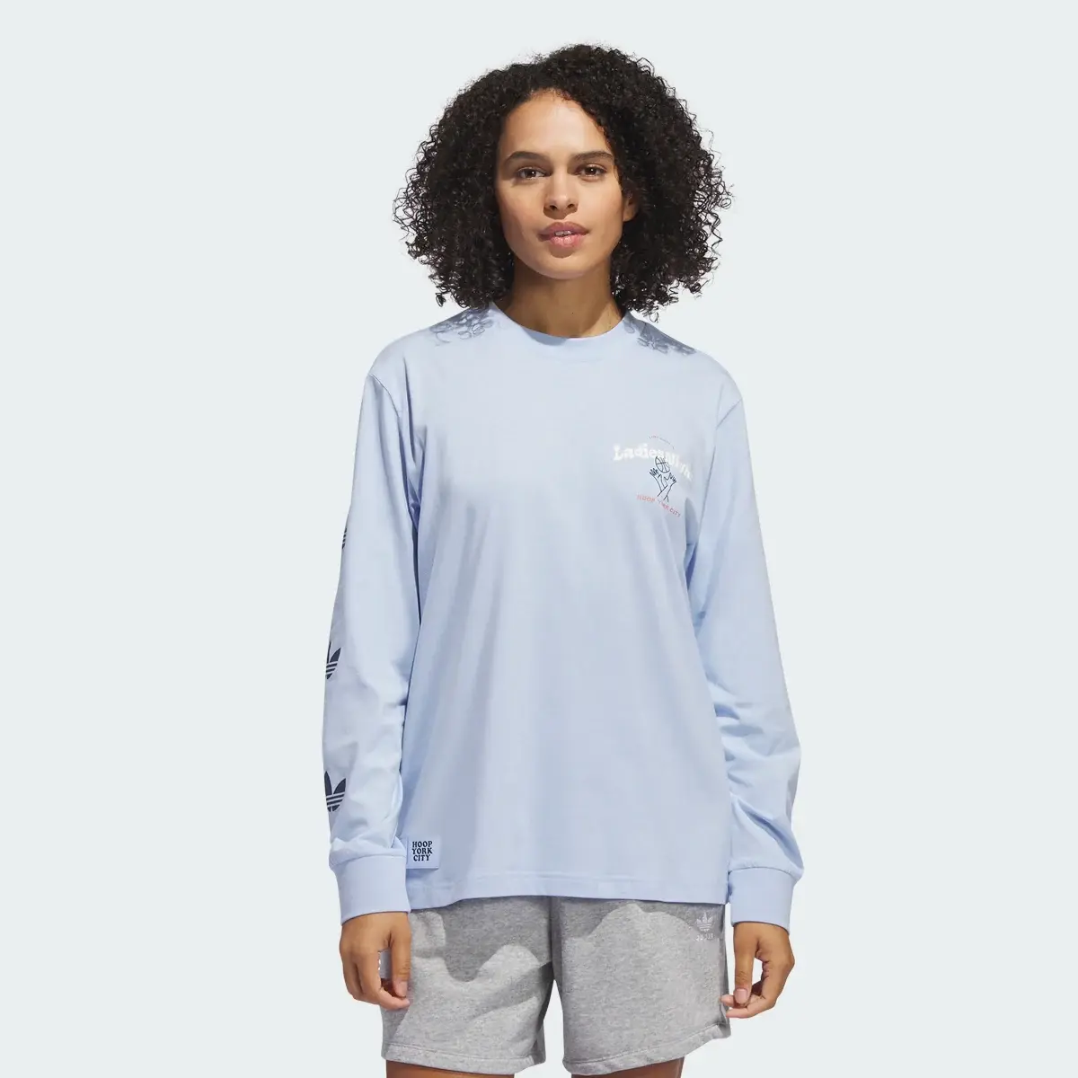 Adidas Hoop York City Long Sleeve Tee. 2