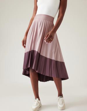 Swing Forward Pleated Skirt purple