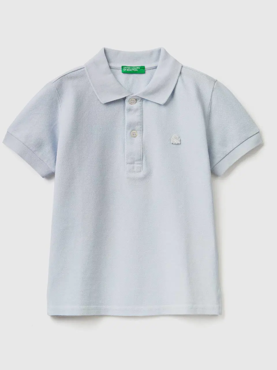 Benetton short sleeve polo in organic cotton. 1