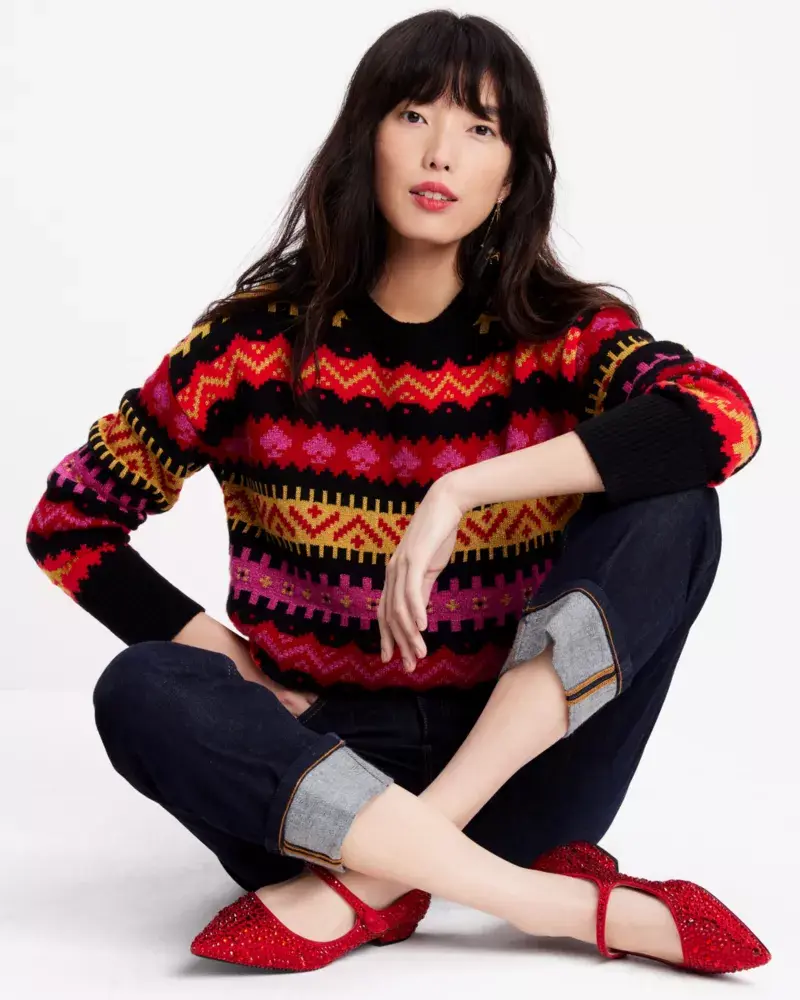 Kate Spade Carnival Fair Isle Sweater. 3