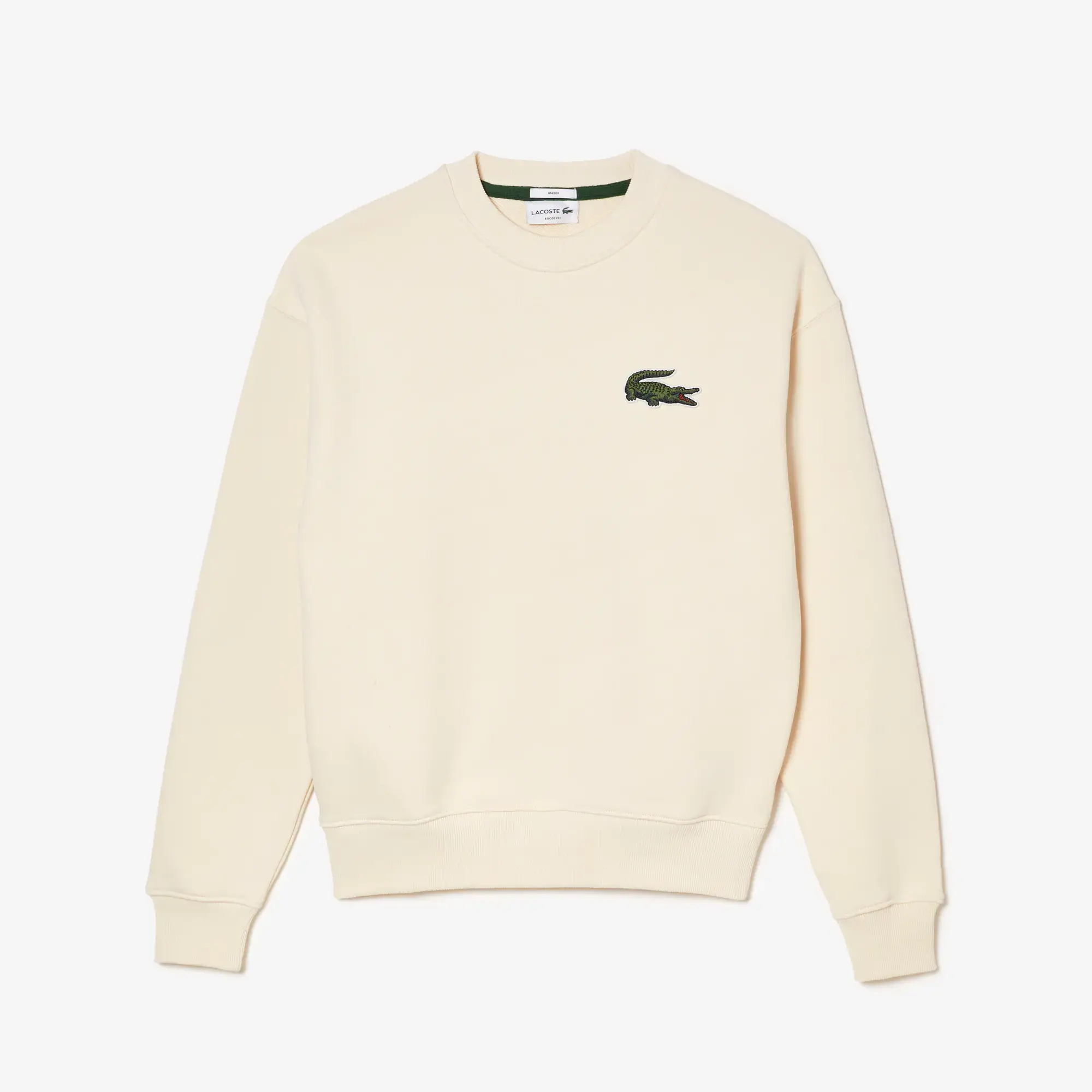 Lacoste Unisex Loose Fit Crocodile Badge Sweatshirt. 2