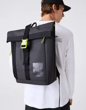 Men's Lacoste Signature Print Water-Repellent Backpack