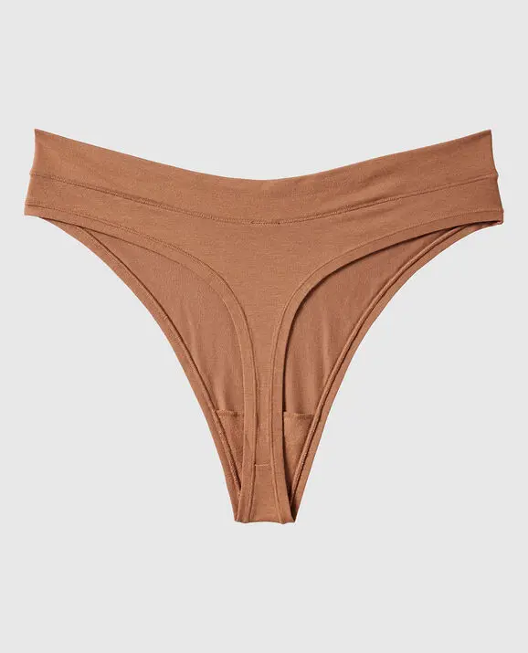 La Senza Ultrasoft Modal High Leg Thong Panty. 2