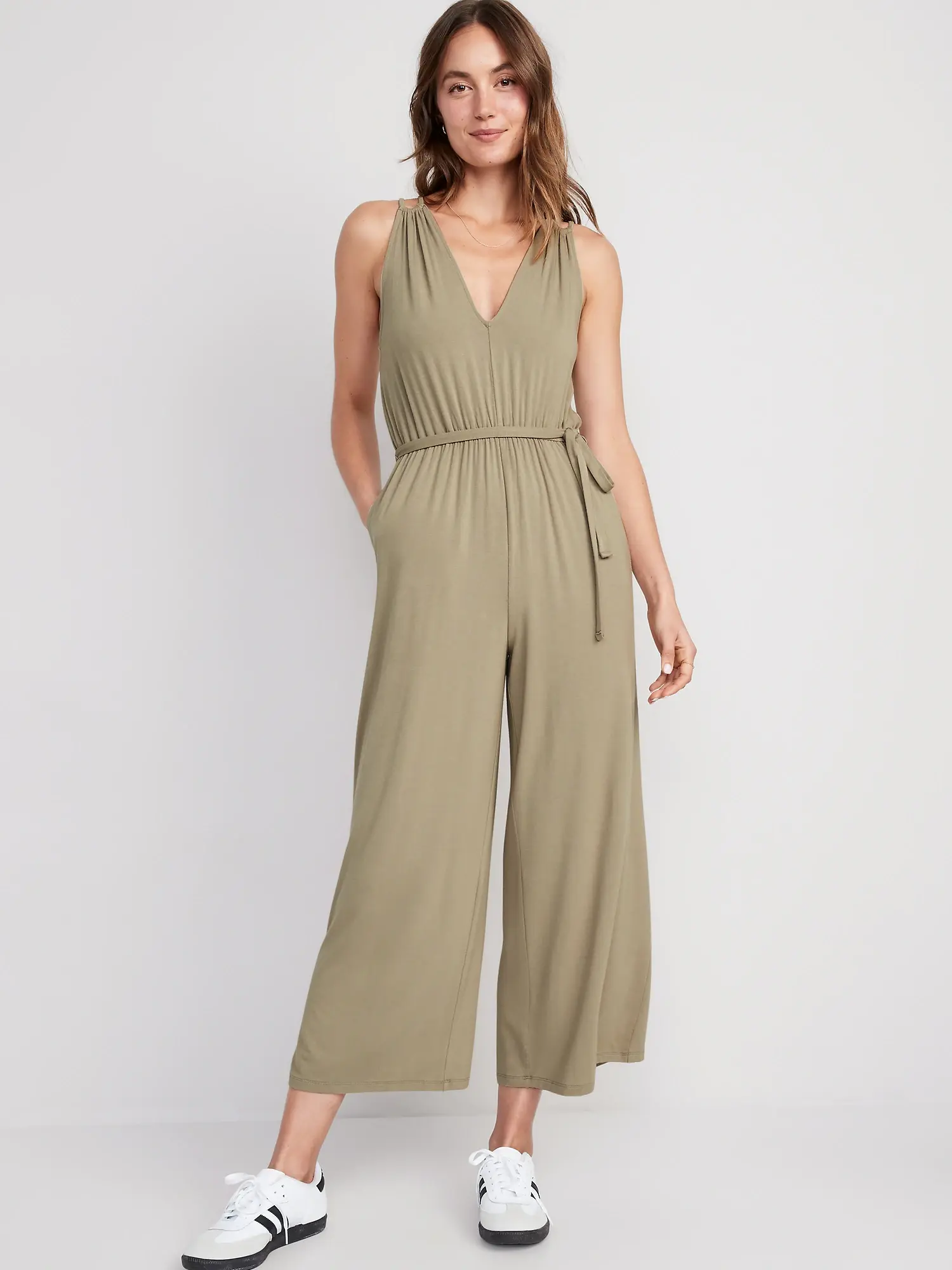 Old Navy - Sleeveless Double-Strap Ankle-Length Jumpsuit for Women