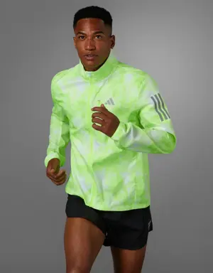Adidas Own the Run Allover Print Jacket. 3
