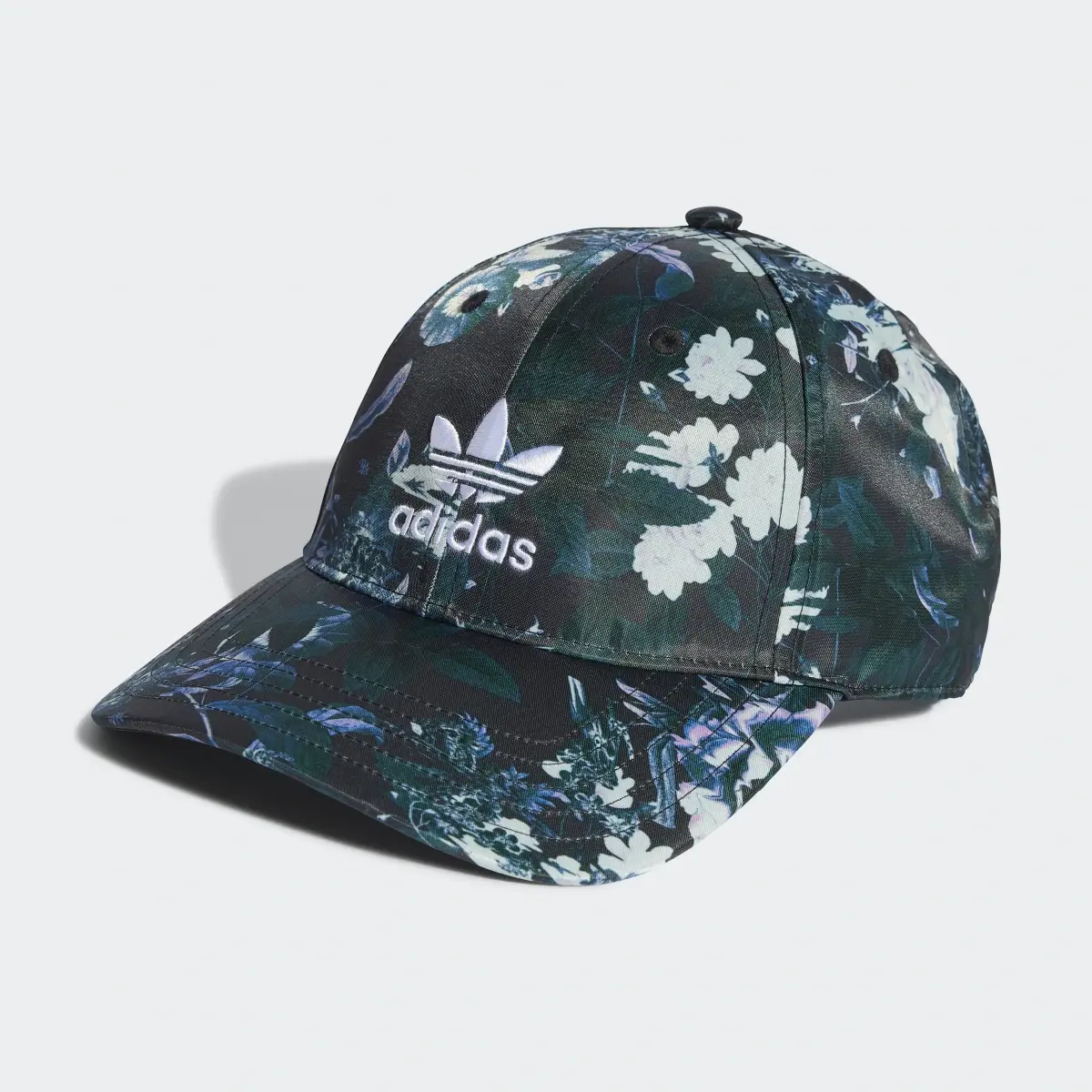 Adidas Flower Allover Print Baseball Hat. 2