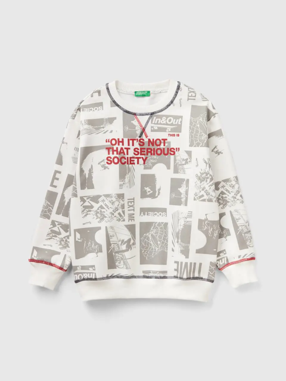 Benetton sweatshirt with city print. 1