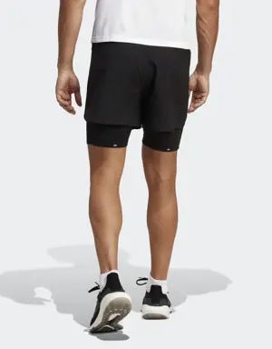 Shorts Designed 4 Running 2-en-1