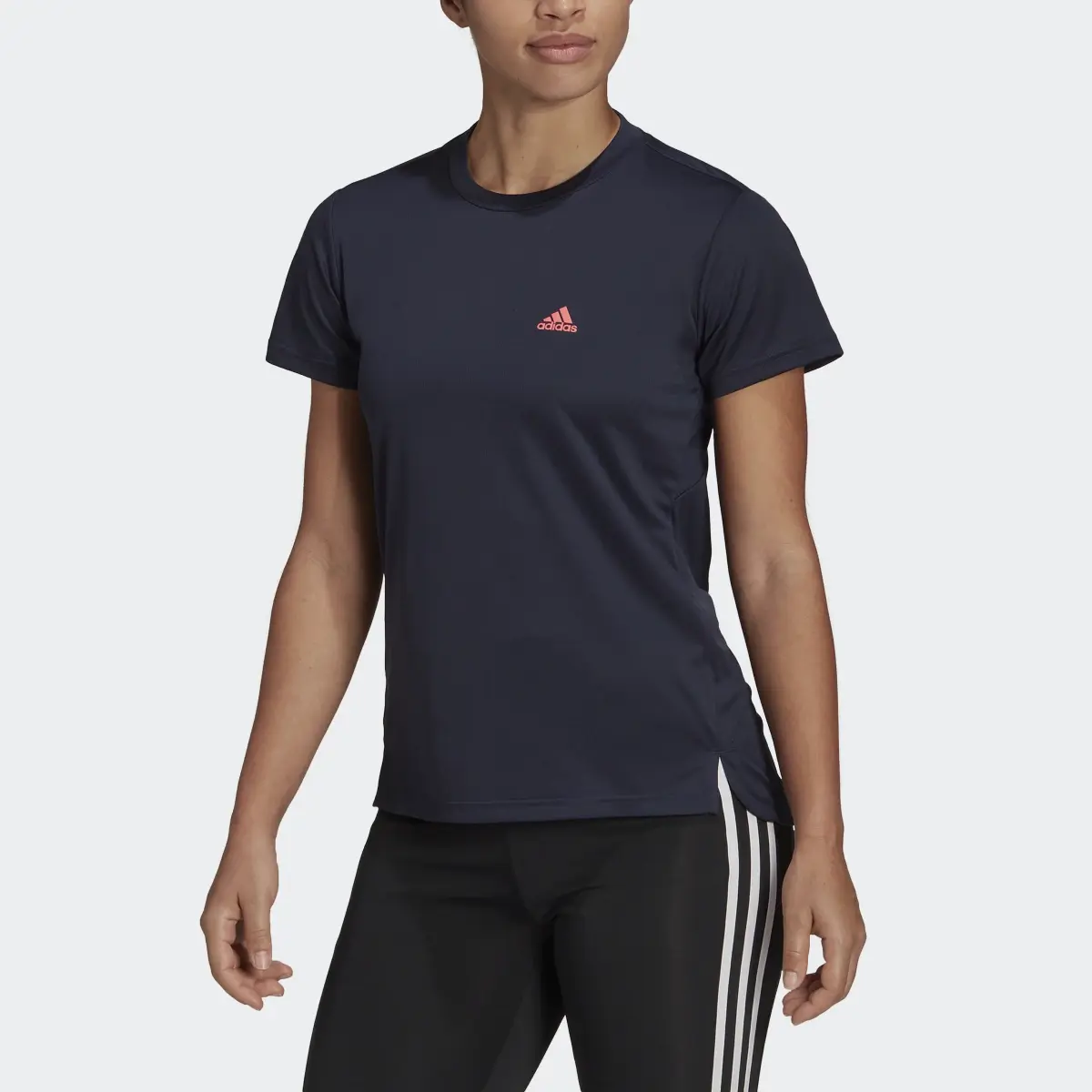 Adidas AEROREADY Designed 2 Move 3-Stripes Sport Tişört. 1