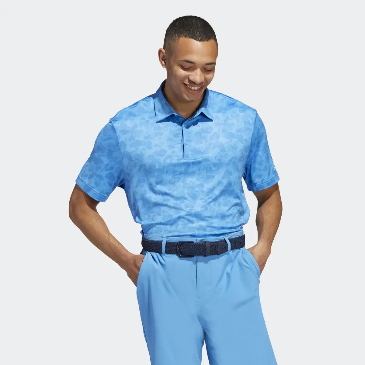 Adidas Prisma-Print Golf Polo Shirt. 2