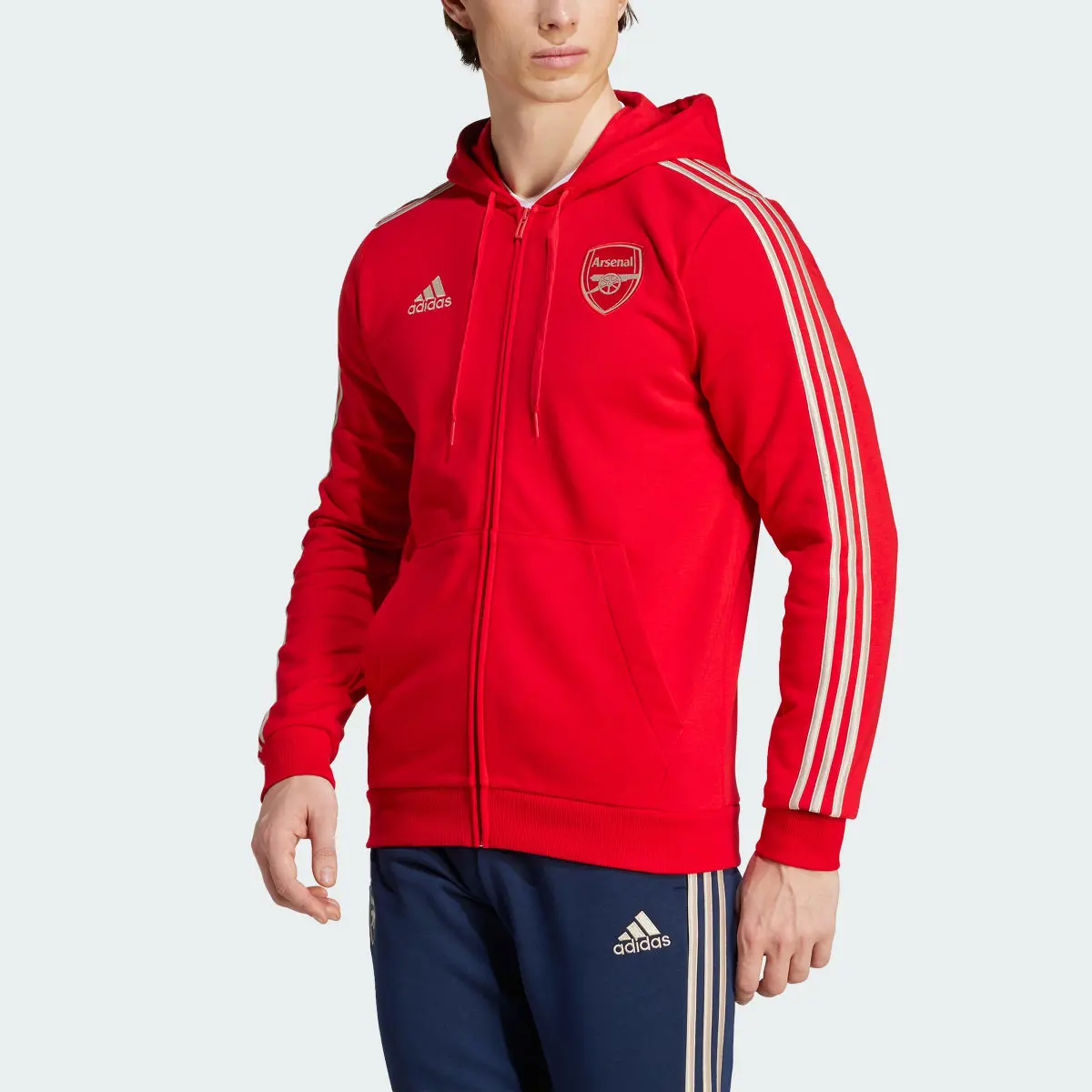 Adidas Arsenal DNA Full-Zip Hoodie. 1