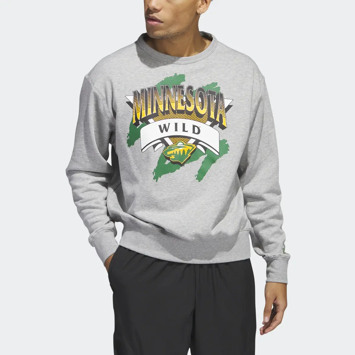 Adidas Wild Vintage Crew Sweatshirt. 1