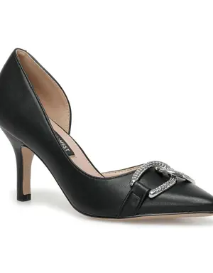 TULUK 2PR Siyah Kadın Topuklu Ayakkabı