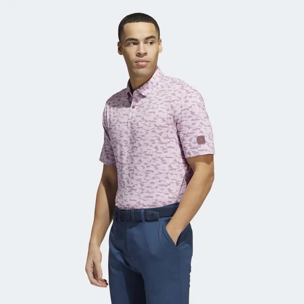 Adidas Go-To Camo-Print Golf Polo Shirt. 2