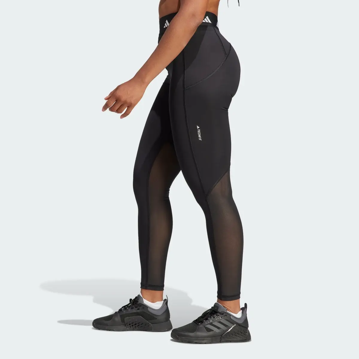 Adidas Techfit Stash Pocket Full-Length Leggings. 2