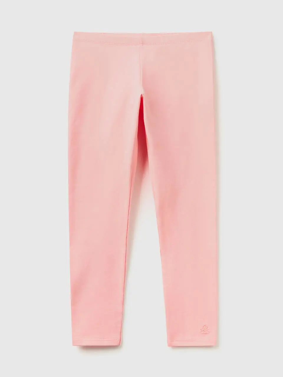 Benetton leggings in stretch cotton with logo. 1