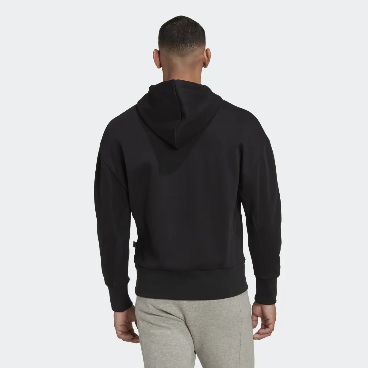 Adidas Studio Lounge Fleece Hoodie. 3