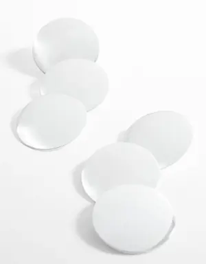 Brincos compridos com forma circular