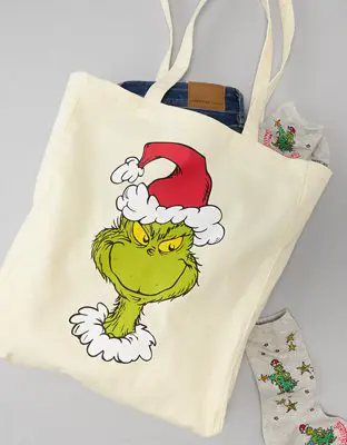 American Eagle Grinch Holiday Tote. 2