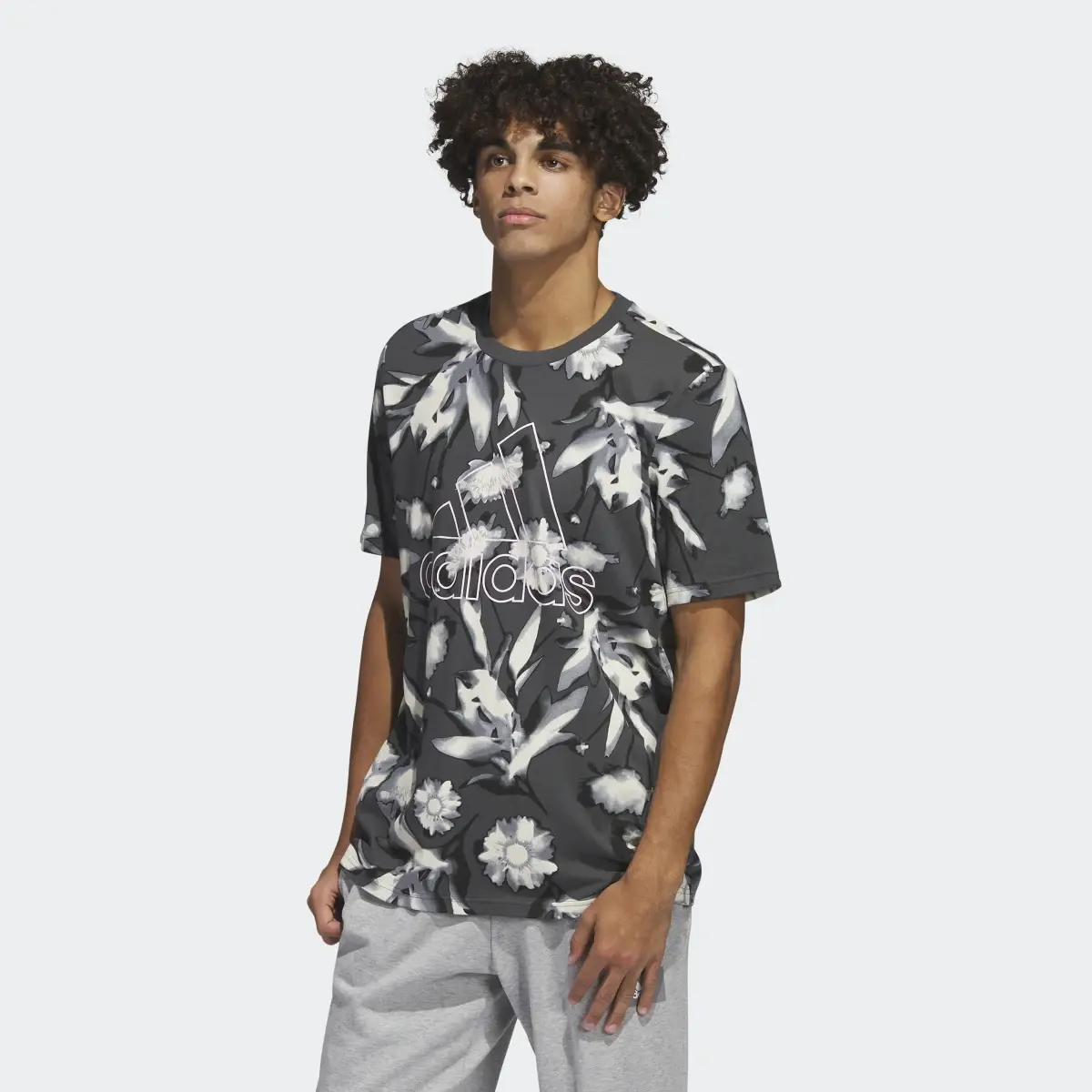 Adidas Playera Estampada Bloom (Unisex). 2