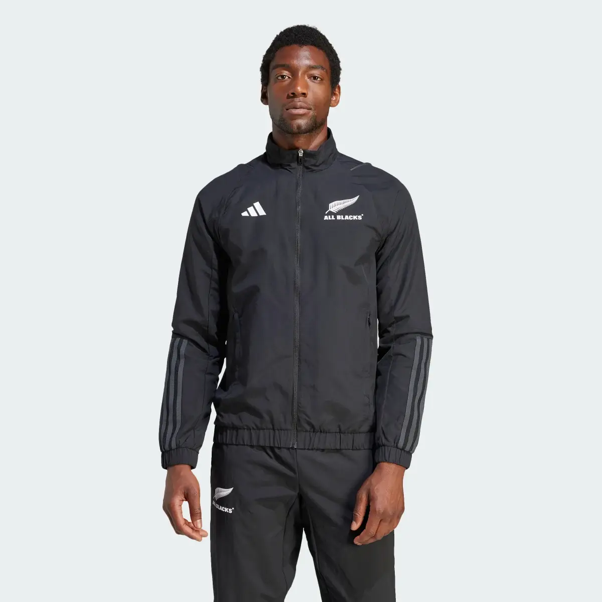 Adidas All Blacks Rugby Track Suit Jacket. 2