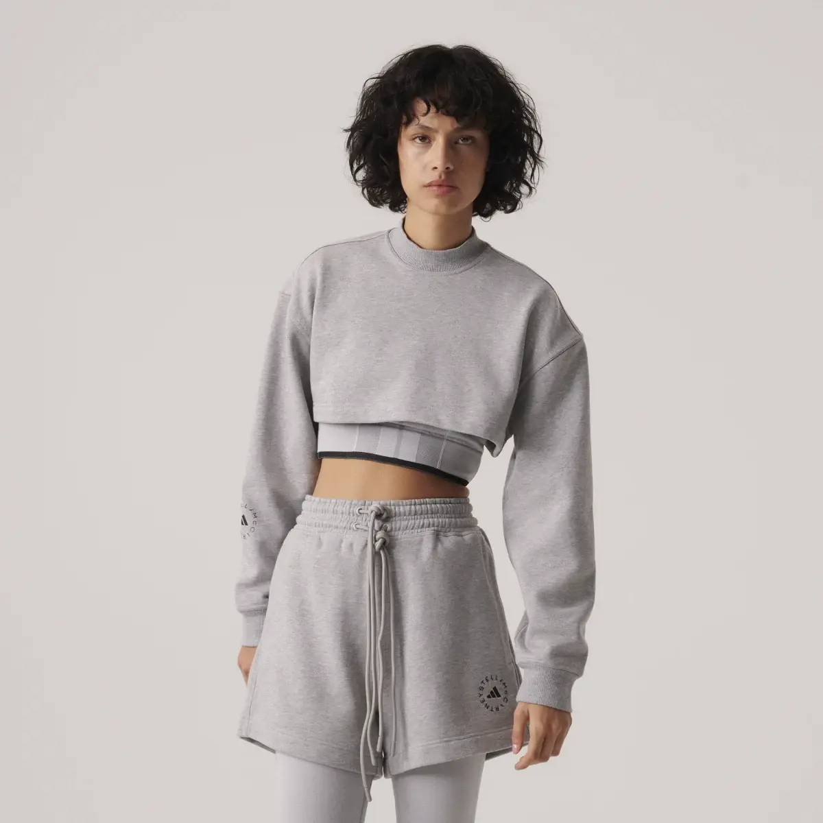 Adidas by Stella McCartney TrueCasuals Cropped Sportswear Sweatshirt. 1