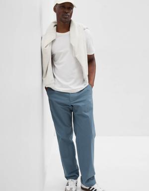 Modern Khakis in Relaxed Fit with GapFlex blue