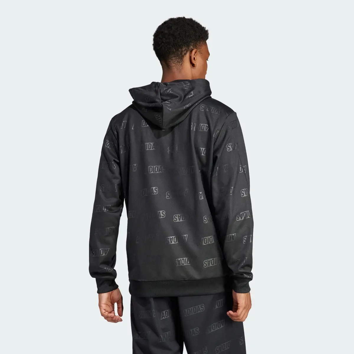 Adidas Embossed Polar Fleece Hoodie. 3