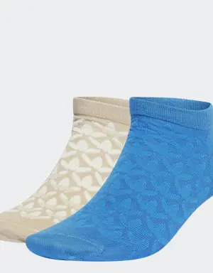 Adidas Monogram Liner Socks 2 Pairs