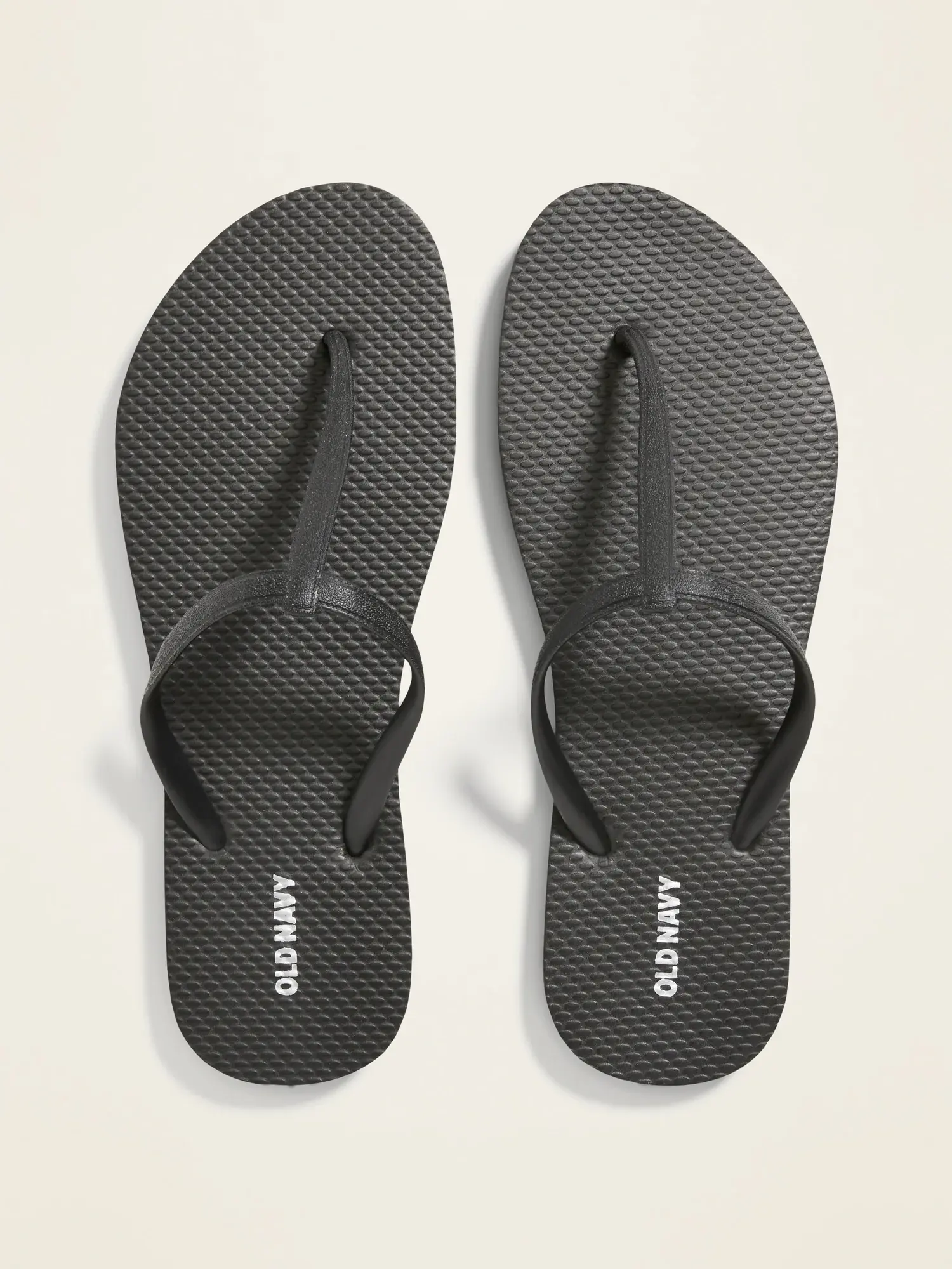 Old Navy T-Strap Flip-Flops (Partially Plant-Based) black. 1