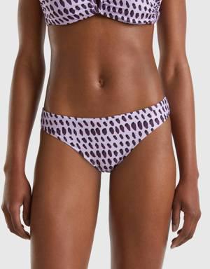 swim bottoms with spotted print